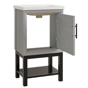 Festivo Modern 20" Single Sink Freestanding Bath Vanity Gray - 1 of 4