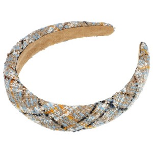 Unique Bargains Women's Tweed Padded Fashion Hairband Non Slip Knitted 1 Pc - 1 of 4