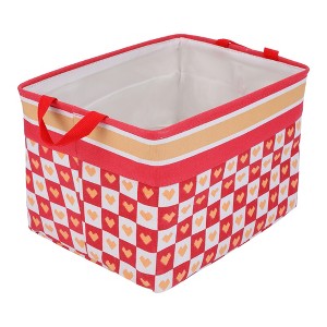 REGALWOVEN Cotton Collapsible Sturdy Handle Lightweight Open Storage Bins 1 Pcs - 1 of 4