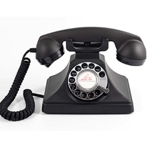 Gpo Retro Gpo200blk 200 Vintage Rotary Dial Telephone Classic Bakelite  Black : Target