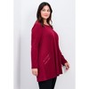 Avenue Women's Plus Size Alina Hacci Zip Detail Tunic - 4 of 4