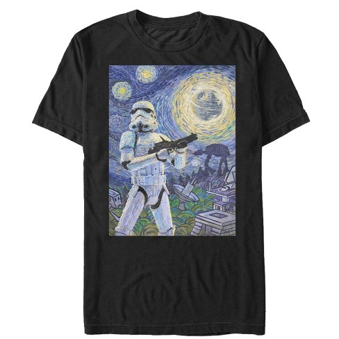 Men's Star Wars Stormtrooper Starry Night T-Shirt - Black - X Large
