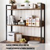 52in Tall Cat Litter Box Furniture, Litter Box Enclosure, 3 Layers Storage Shelf for Most of Litter-Box, Indoor Cat House Kitty Washroom - 3 of 4