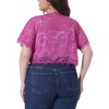 Agnes Orinda Women's Plus Size Sheer Lace Open Front Lightweight Elegant Shrugs - 4 of 4