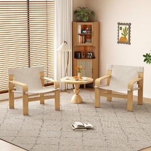 NicBex Detachable Accent Chair,Arm Chair with Solid Wood Frame,Linen Lounge Chair for Bedroom,Reading Room - 1 of 4