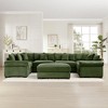 Oversized 137.7" Corduroy Cloud Modular U-Shaped Sectional Sofa with Thick Cushion and Movable Ottoman, 7-Piece Free combination Sofa - 3 of 4