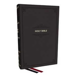 KJV Personal Size Large Print End-Of-Verse Reference Bible, Black Leathersoft, Red Letter, Comfort Print (Thumb Indexed) - by  Thomas Nelson - 1 of 1