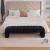 DSVIMOY Modern Upholstered Armless Bed Bench, Daybed Chaise, Ottoman Foot Stool for Living Room and Bedroom, Entryway, Black, 69.7"*20.5"*17.3" - 2 of 4