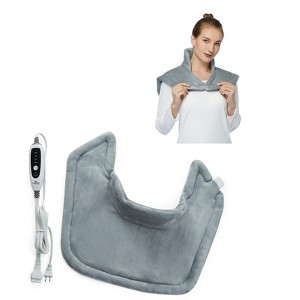 Weighted Heating Pad for Neck and Shoulders, 2.2lb Large Electric Heating Pad with 4 Heating Levels & Auto Off, UL Certified, Fast Heating, 22"x19" - 1 of 4
