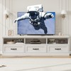 70in TV Stand for TVs up to 80", Mid Century Modern Entertainment Center with Storage Drawer and Open Shelves - 3 of 4