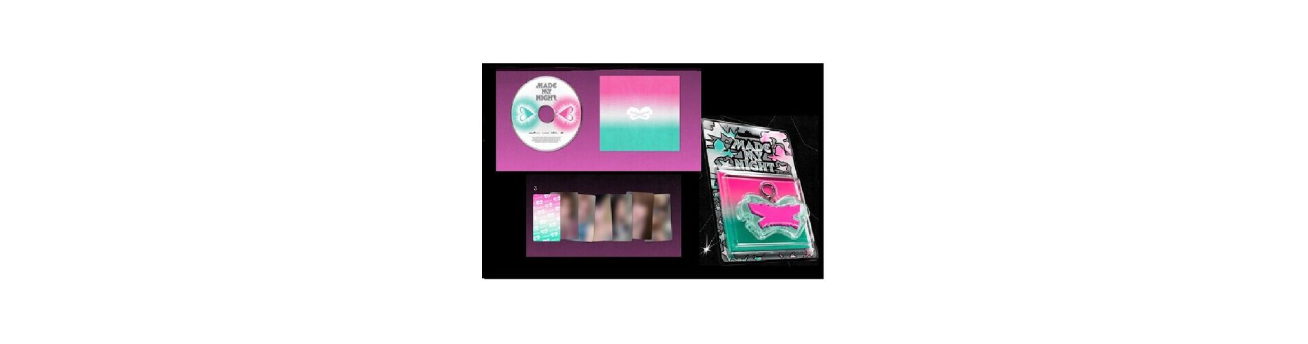 LE SSERAFIM - 2nd Single Album 'Made My Night' (Glow Clicker Keychain) (Pink ver.) (CD)