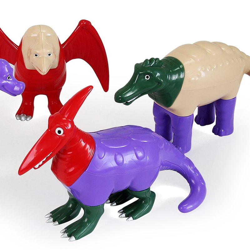 Popular Playthings Magnetic Mix or Match Dinosaurs 2, 3 of 4