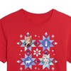 Women's - Frozen 2 - Magic Of Snowflake Christmas Cropped Graphic T-Shirt - 2 of 4