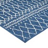 5'3" x 7' Currie Indoor/Outdoor Rug Blue/Ivory - Christopher Knight Home: Water-Resistant, Stain-Resistant Polypropylene Area Rug - 4 of 4
