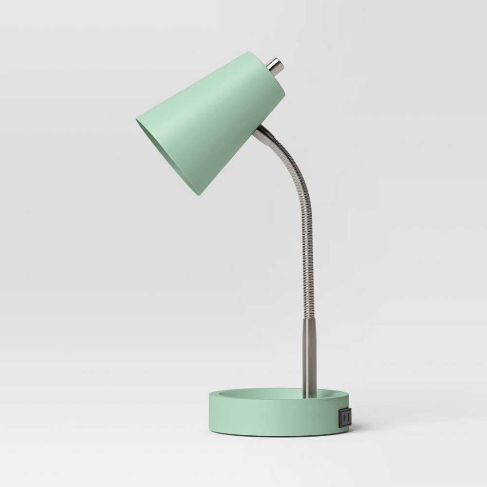 Photos - Floodlight / Street Light Task Table Lamp  Versatile Green - Room Essential(Includes LED Light Bulb)