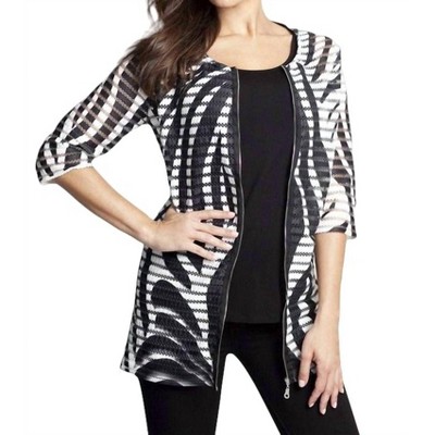 Women's Textured Wave Long Cardigan - ANGEL
