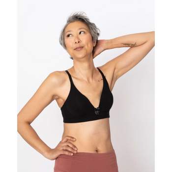 Anaono Women's Melissa Ultimate Flirty Post-mastectomy Front Closure  Bralette Black - Large : Target