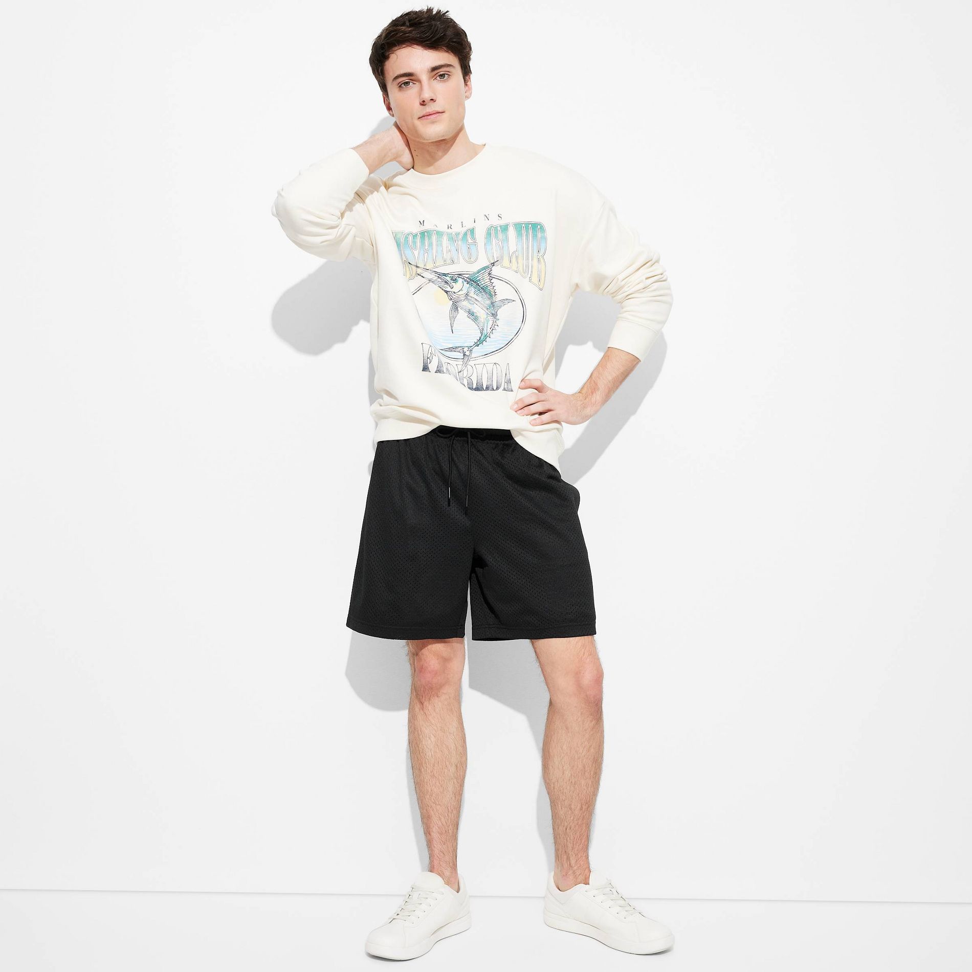 Men's 7" Mesh Shorts - Original Use™ Black L: Lightweight, Drawstring Waist,