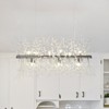 Rennnsan Arquesa 15"W 9-Light Sputnik Dandelion Crystal Modern Glam Dimmable Kitchen Island Pendant in Silver&Gold - 2 of 4