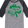 Boys' - Star Wars - St. Patricks Day Clover Raglan Graphic T-Shirt - 2 of 4