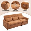 Versatile 2-in-1 Sofa with Pull-Out Sleeper, Reversible Recliner and USB Ports for Living Room or Guest Space-Maison Boucle - 3 of 4