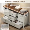 AMERLIFE Farmhouse Dresser with Sliding Barn Doors - 4 of 4