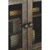 Danell Ridge Rectangular End Table Brown - Signature Design by Ashley: Farmhouse Mesh Cabinet Storage - 3 of 4