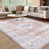 COZONY  Low Pile Area Rug, Non-Slip Vintage Distressed Throw Rug, Ultra Soft Indoor Floor Cover for Bedroom and Dining Room - 4 of 4
