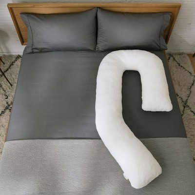Medium/Large White Memory Foam Therapeutic Body Pillow