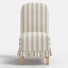 Replacement Ruffled Slipcover Only for Rounded Back Dining Chair - Threshold™ - 2 of 4