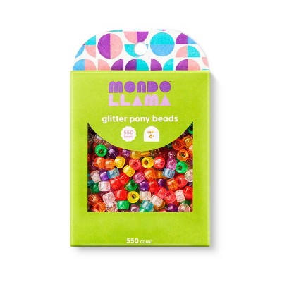 550ct Glitter Pony Beads - Mondo Llama™ : Target