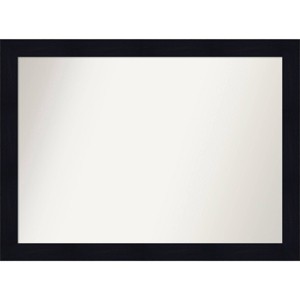 42" x 31" Non-Beveled Shiplap Navy Wood Bathroom Wall Mirror - Amanti Art: Modern Rectangle, Wall Mount - 1 of 4