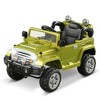 Aosom Kids Ride-on Car, Off-Road Truck with MP3 Connection, Working Horn, Steering Wheel, and Remote Control, 12V Motor, Black - 4 of 4