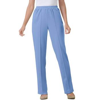 Woman Within Women's Plus Size Tall Pull-on Elastic Waist Soft Pants ...