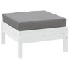 vidaXL Outdoor Cushion, Pallet Cushion in Gray, Lightweight Pillow with Foam Fiber Fillings, Durable Oxford Fabric Material - 4 of 4