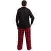#FollowMe Mens Thermal Henley Pajama Set with Polar Fleece Pants  Warm, Comfy Sleepwear - 3 of 3