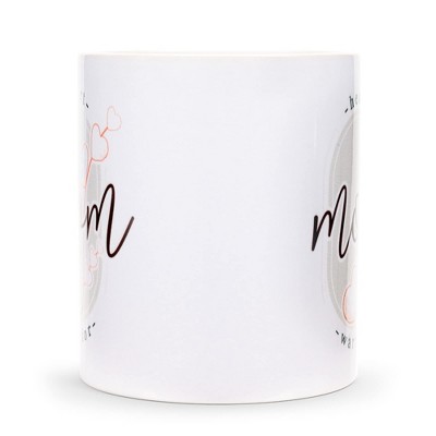Elanze Designs Heart Warrior Mom 11 Ounce White Ceramic Coffee Mug