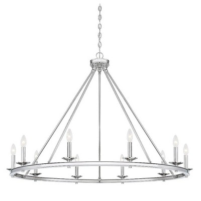 Middleton Matte Black 10-Light Metal Chandelier