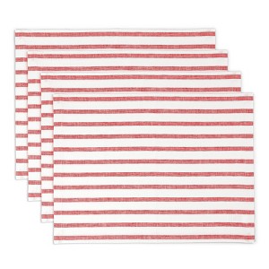 Solino Home Striped Linen Placemats | Madison Stripe - 1 of 4