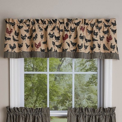 Park Designs Hen Pecked Hens Valance - Tan