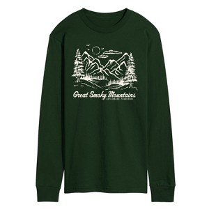 Men's - Instant Message - Smoky Mountains Tn Long Sleeve Graphic T-Shirt - 1 of 3