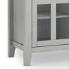 53" Solid Wood Tall TV Media Stand with Handcrafted Finish, Cord Management, and Tempered Glass Doors for Living Room and Bedroom - 4 of 4