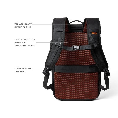 UAG 20L Laptop Backpack, 16 inch Laptop Compartment, Heavy Duty, Wear-Resistant, Travel Ready, Civilian - Black/Orange — фото 3