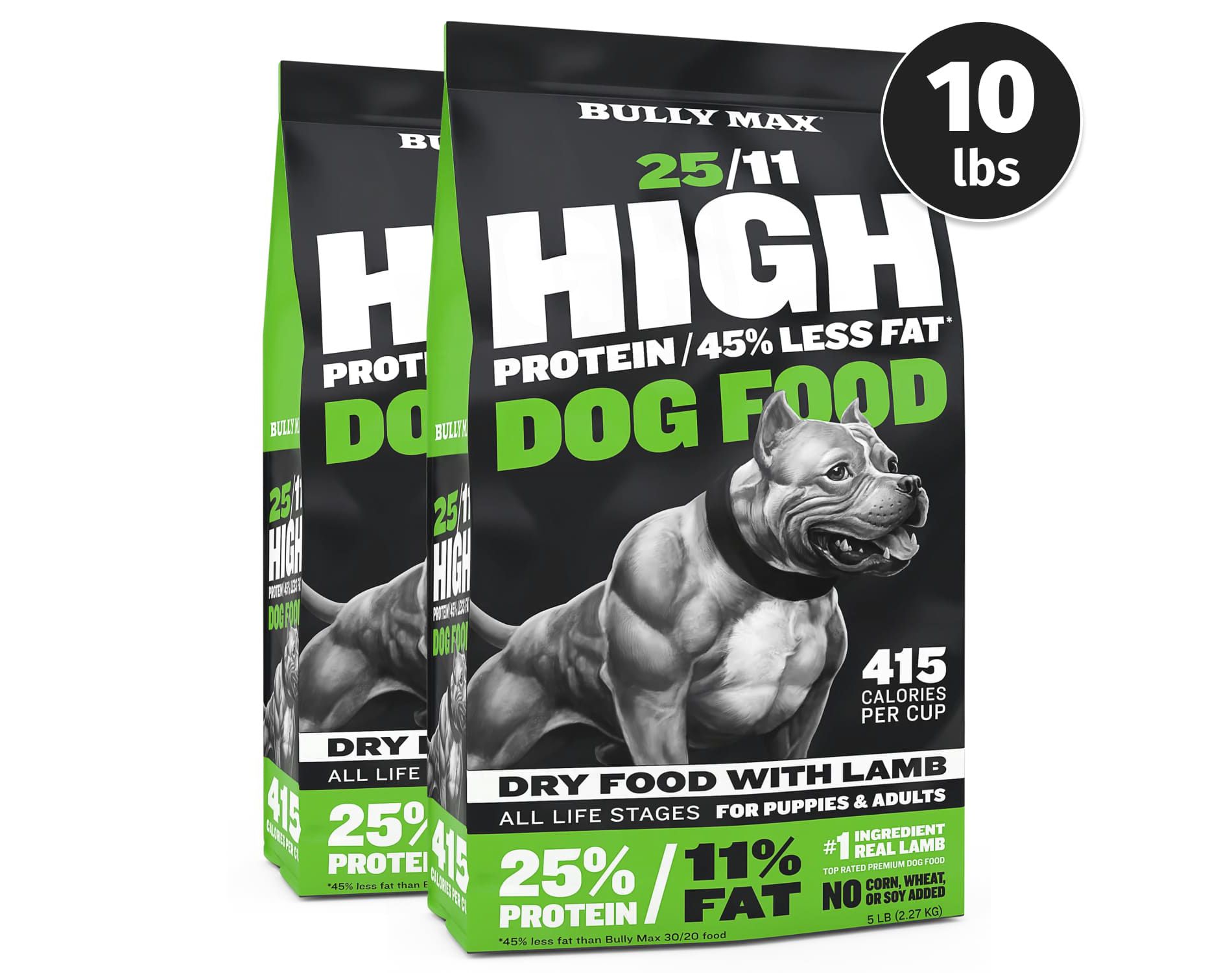 Bully Max 25/11 High Protein Lamb 45% Less Fat Dog Food