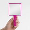 VEYES Handheld Makeup Eyelash Mirror Single-Sided with Handle for Salon Barber Grooming Vanity Travel 4.53" x 8.62" Magenta - 3 of 4