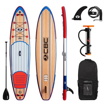 California Board Company 11' Nautic Inflatable Stand Up Paddle Board  - Red