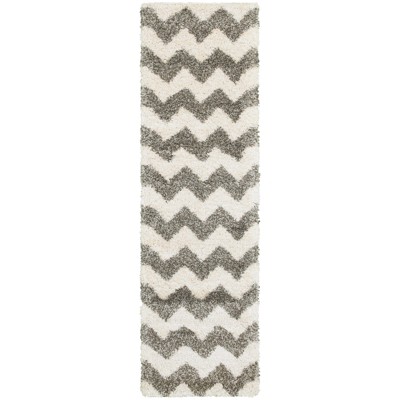 Oriental Weavers Henderson 625W9 Grey/ Ivory Indoor Area Rug - 2'3" x 7'6"