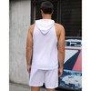 Men's Athletic Tracksuit Set Sleeveless Hooded Tanks Tops Sweatsuit 2 Piece Casual Sports Shorts Set - 2 of 4