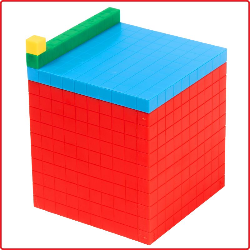 Edx Education Four Color Plastic Base Ten Set, 121 Pieces, 4 of 5