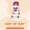 Baby Trend Steel Frame Compact Freestanding Foldable High Chair with Reclining Seat, Safety Harness, & Removable Tray Insert - 2 of 4
